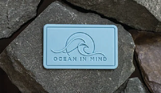 Recycled nylon badge
