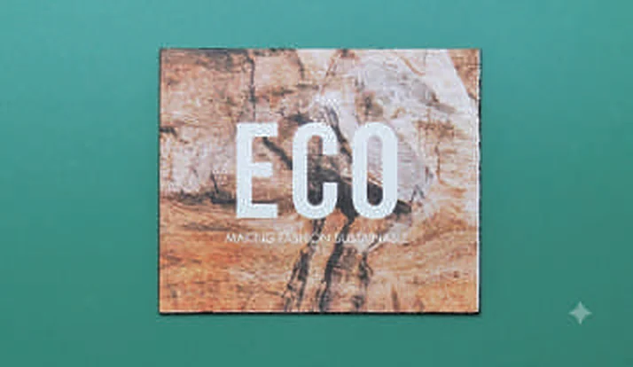 Recycled leather badge