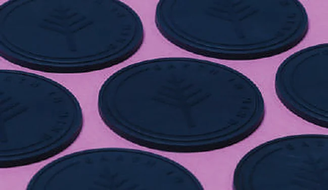 Recycled silicone badge